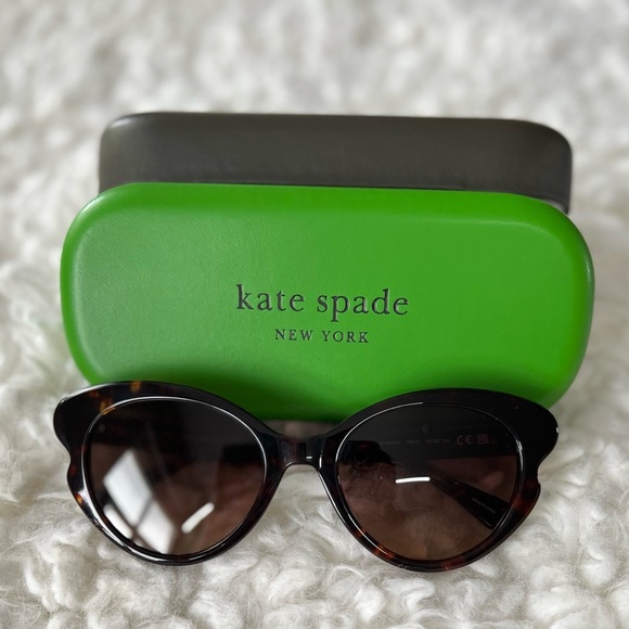 Kate Spade Tortoise Cat-Eye Sunglasses - Picture 2 of 5